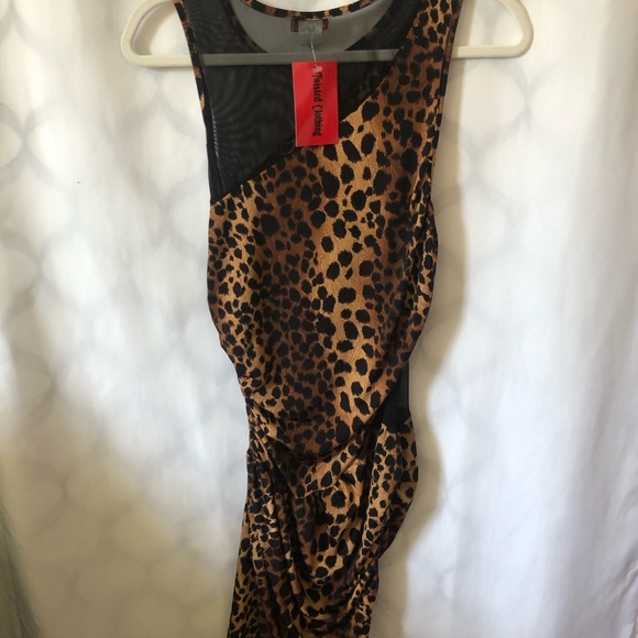 Fashion Magazine Women’s MIDI Dress Large Cheetah Print - Picture 5 of 6